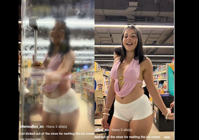 El tik tok de Elaine en el supermercado 